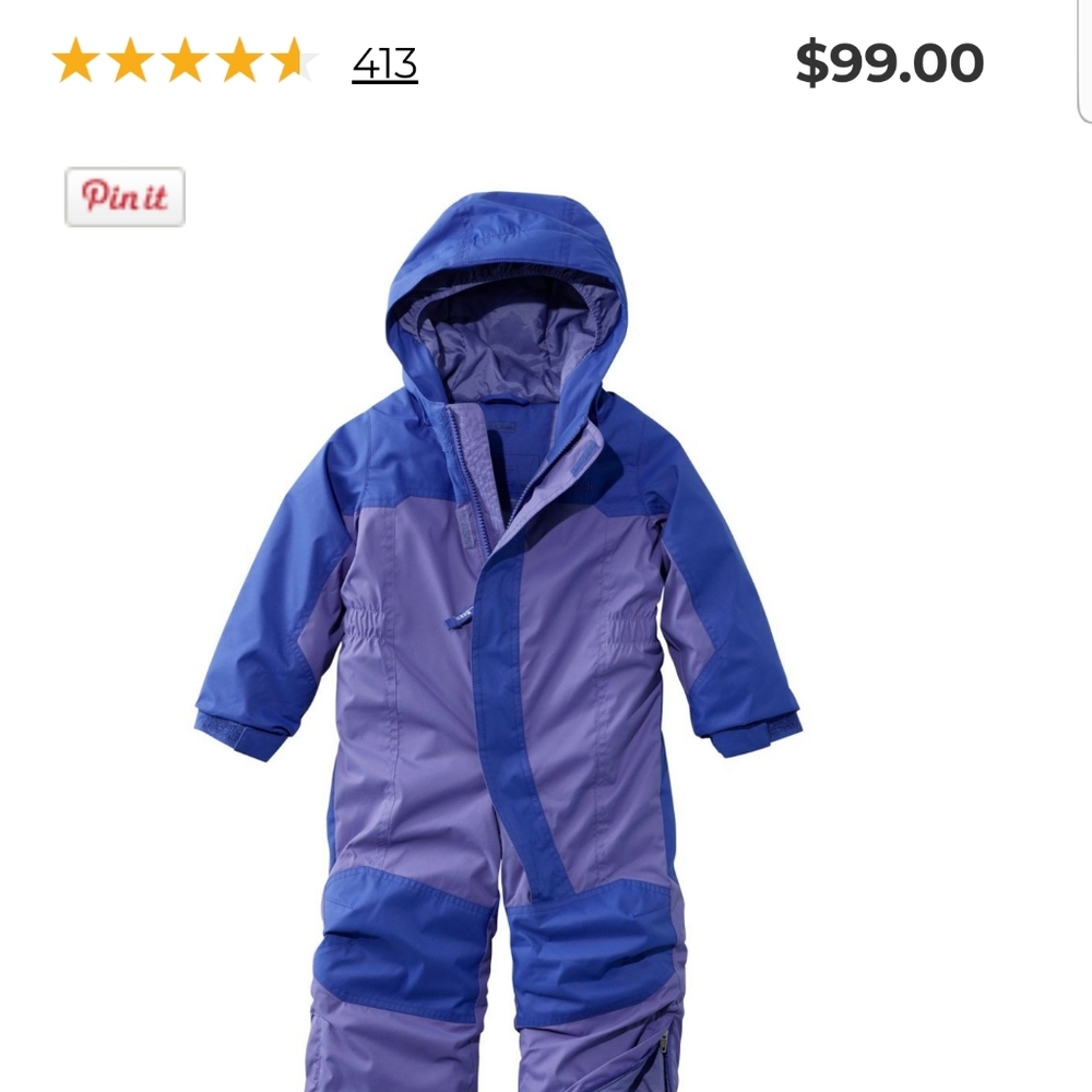 Ll bean toddler 2t snowsuit